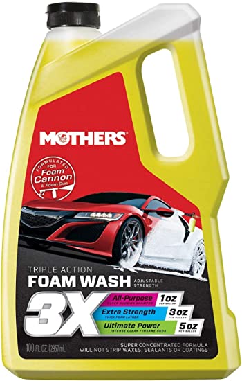 Mothers Polishes Triple Action Foam Wash 100oz - 05610 | GarageAndFab.com