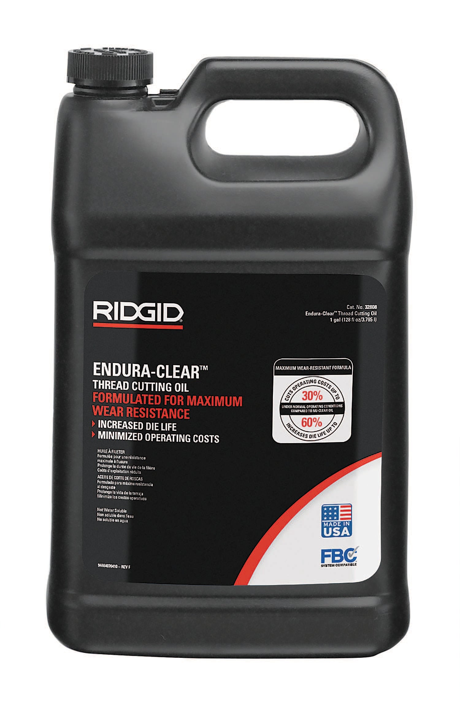 Ridgid Oil, Endura Clear 1 Gallon - RGD-32808 | GarageAndFab.com