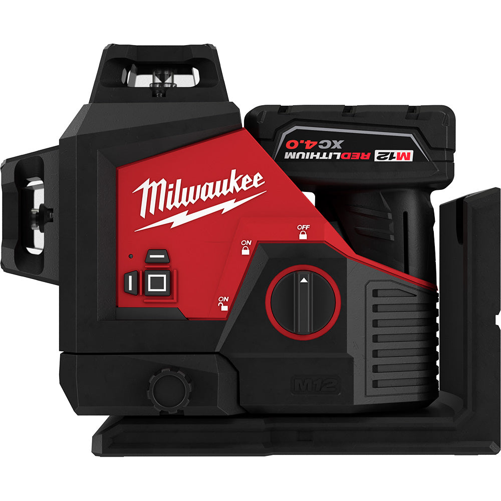 Milwaukee Electric M12 Green 3 Plane Laser Kit - MLW-3632-21 | GarageAndFab.com