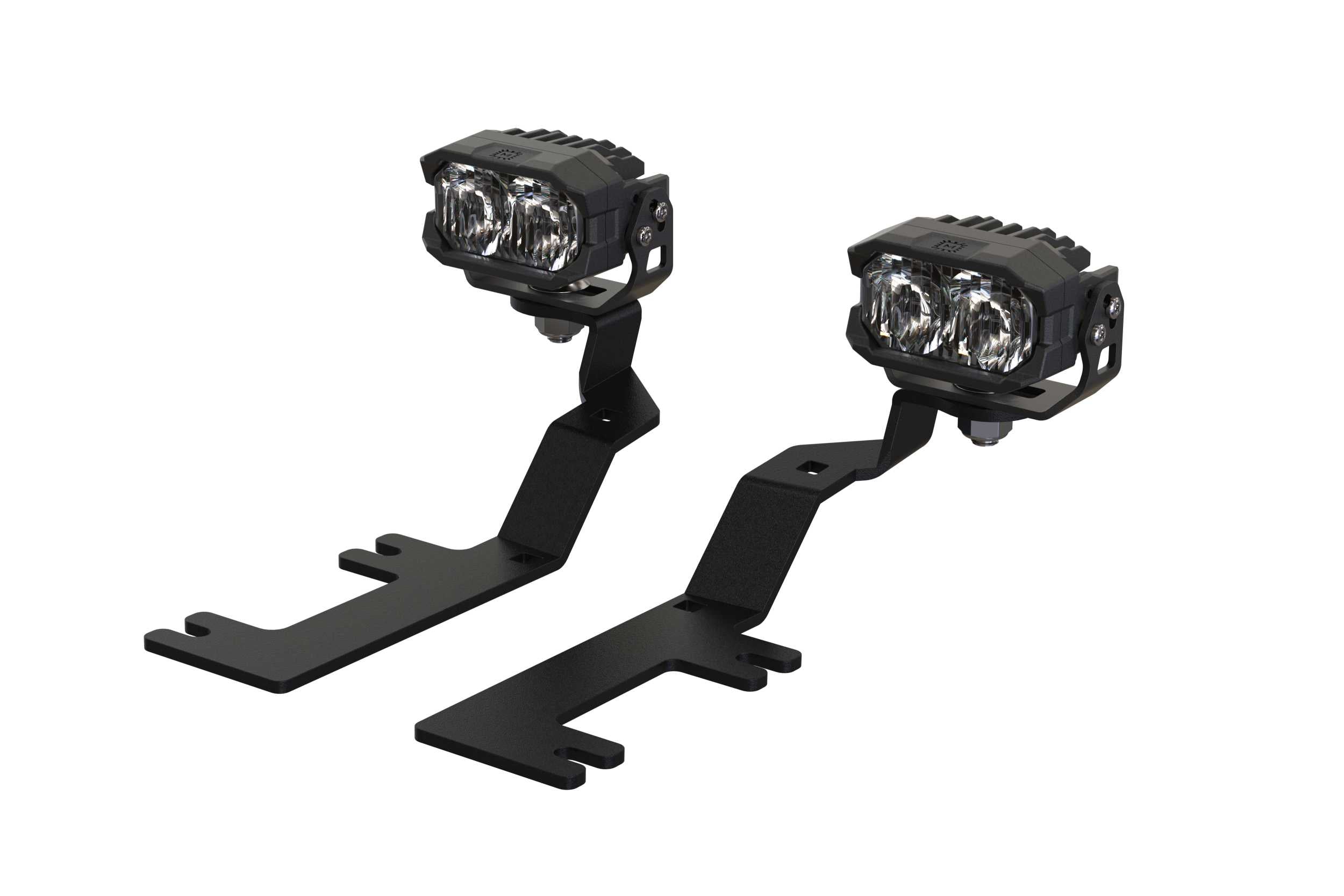 Morimoto 2Banger Ditch Light Kit: 14-18 Silverado 1500 (HXB White Combo Beam) 2B-PLR-KIT-1254 | GarageAndFab.com