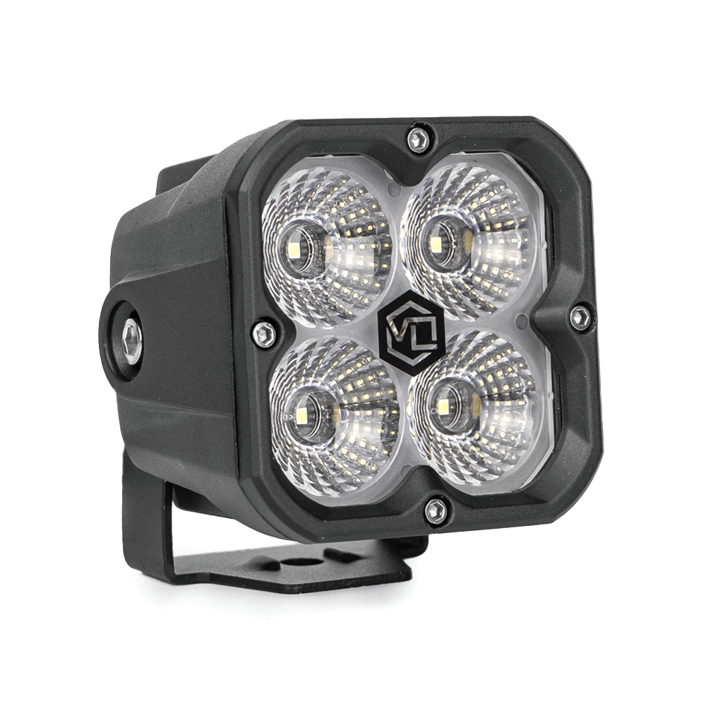 Vivid 10310 FNG Intense 3 Inch 20W Flood Light Pods White Single | GarageAndFab.com