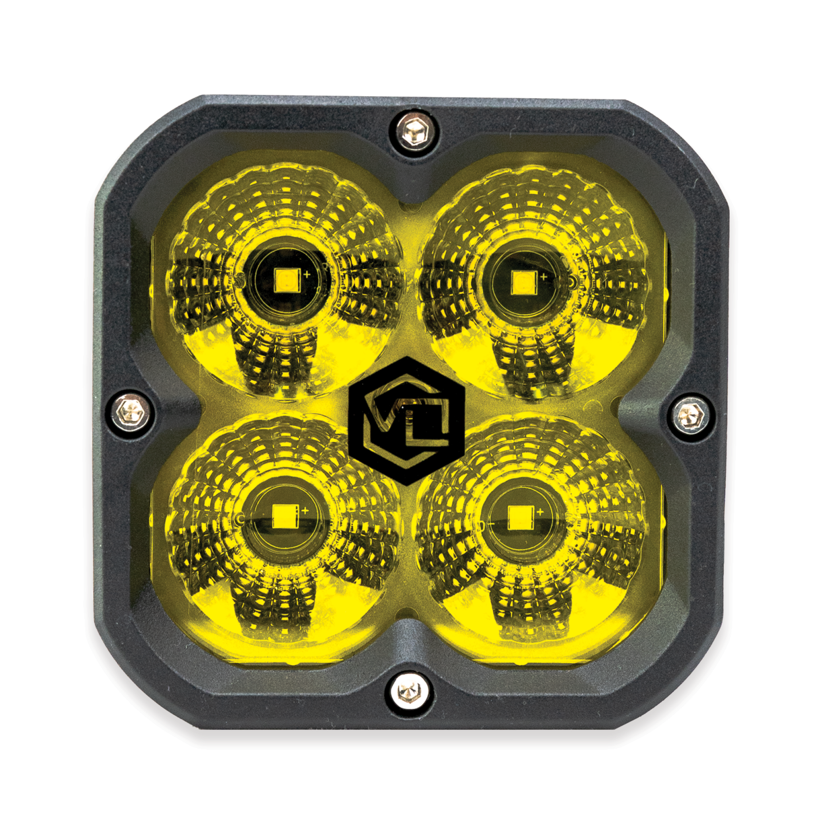 Vivid 10320 FNG Intense 3 Inch 20W Flood Light Pod Amber Single | GarageAndFab.com