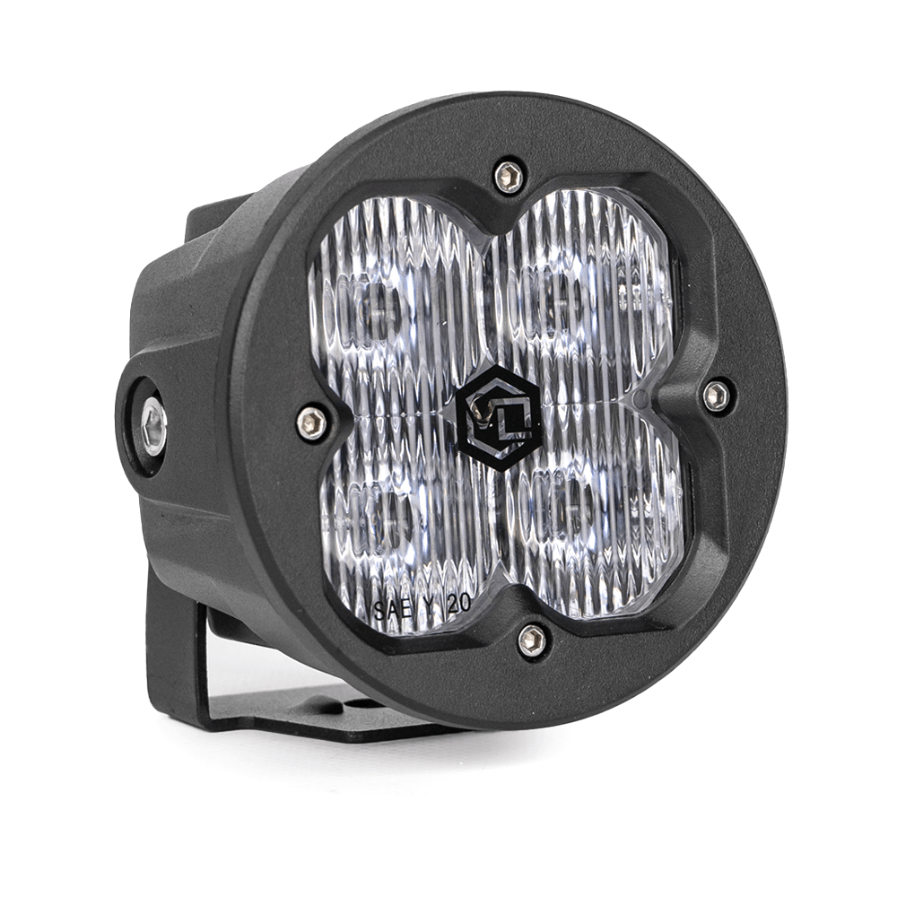 Vivid 11110 FNG SAE 3 Inch 20W Driving Light Pods With Round DOT/SAE Pair | GarageAndFab.com