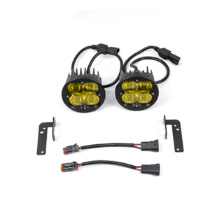 Vivid 11301 FNG SAE Fog Light Kit Jeep JK Amber 07-18 | GarageAndFab.com