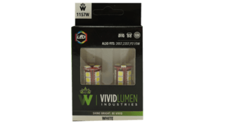 Vivid 1157W-SMD Long Lasting Led Bulbs 1157 White Pair | GarageAndFab.com