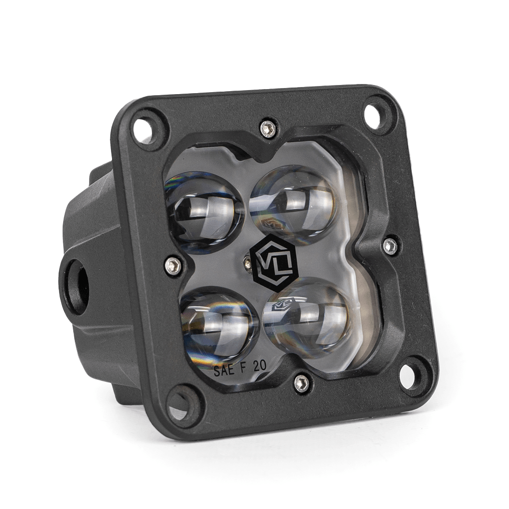 Vivid 12210 FNG SAE 3 Inch 20W Fog Light Pods With Flush Mount DOT/SAE Pair | GarageAndFab.com