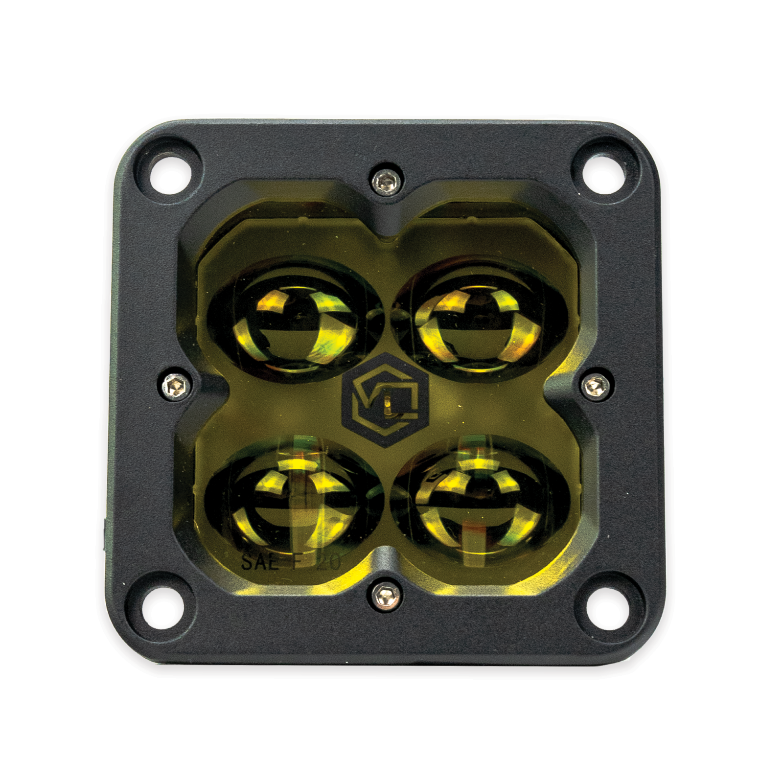 Vivid 12220 FNG SAE 3 Inch 20W Fog Light Pods With Flush Mount Amber DOT/SAE Pair | GarageAndFab.com