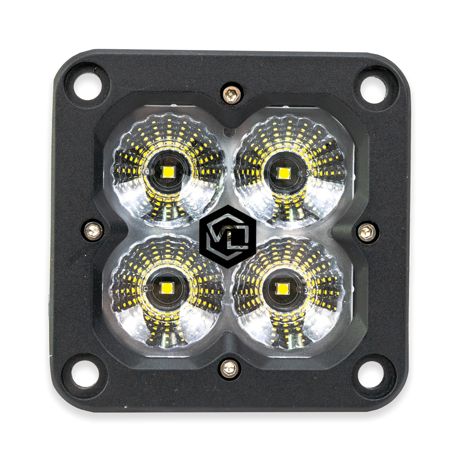 Vivid 12310 FNG Intense 3 Inch 20W White Flood Light Pods With Flush Mount Single | GarageAndFab.com