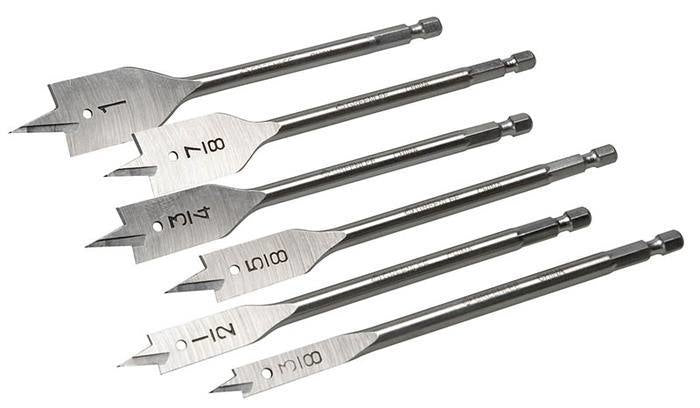 Greenlee Bit Set,Spade (33Ar-6) (Popen) - GRE-33AR-6 | GarageAndFab.com