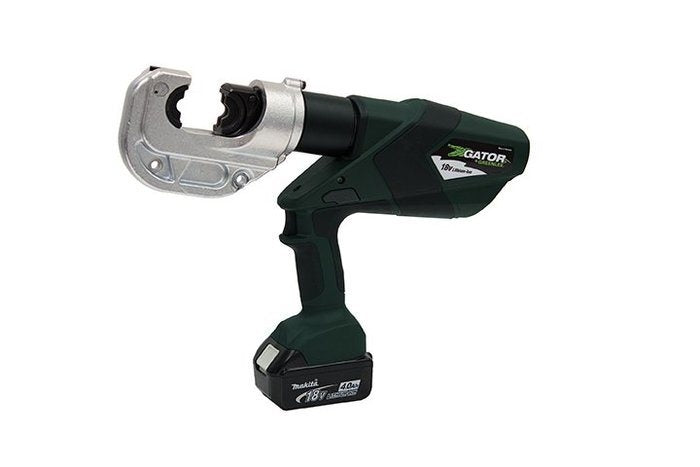 Greenlee 12?Ton Cable Crimpacter, 1.65" (42Mm) Openening Size, 120V Charger, (2) 4.0Ah Batteries - GRE-EK1240LX11 | GarageAndFab.com