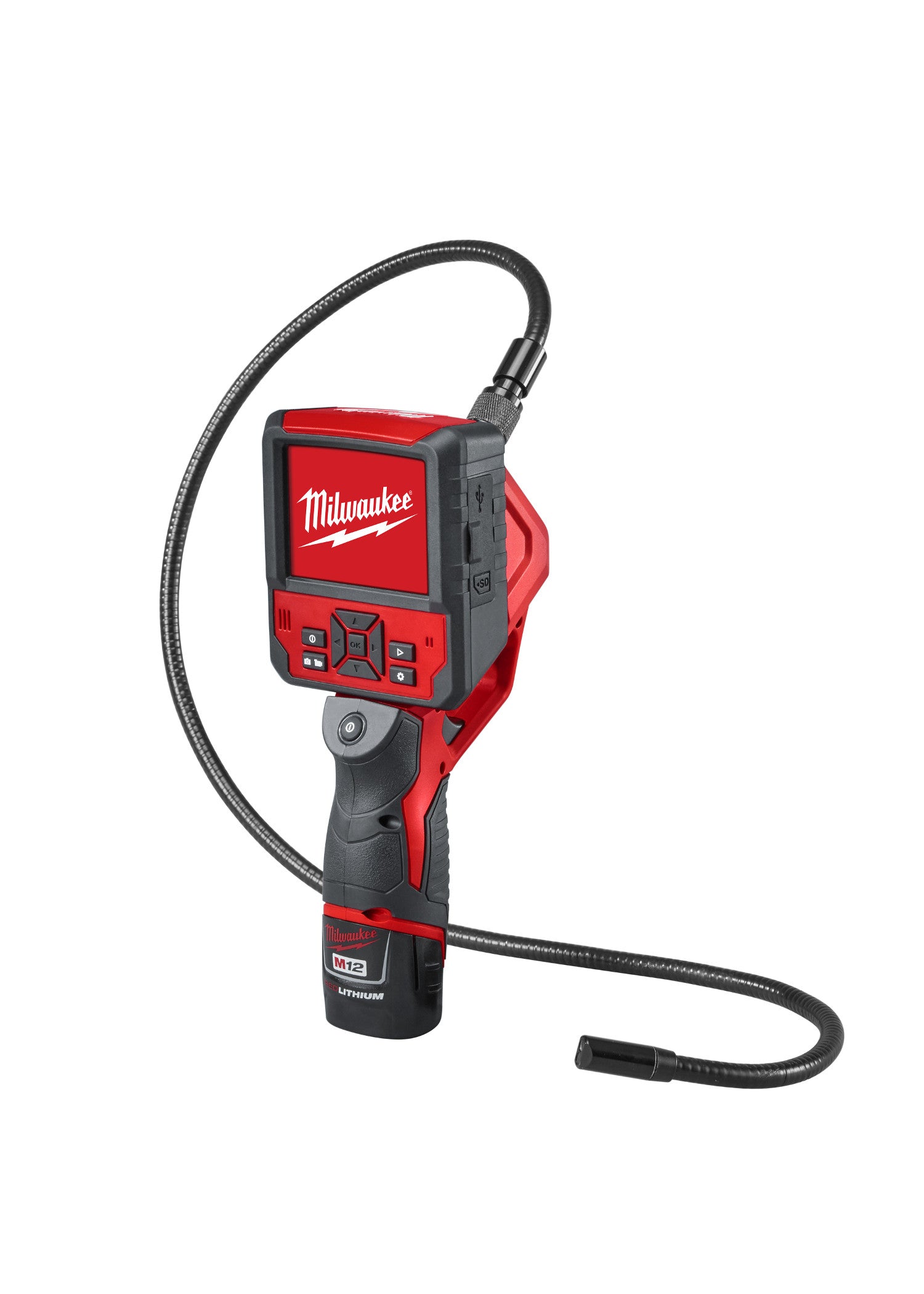 Milwaukee Electric M12 M-Spector Flex 3Ft Kit - MLW-2315-21 | GarageAndFab.com