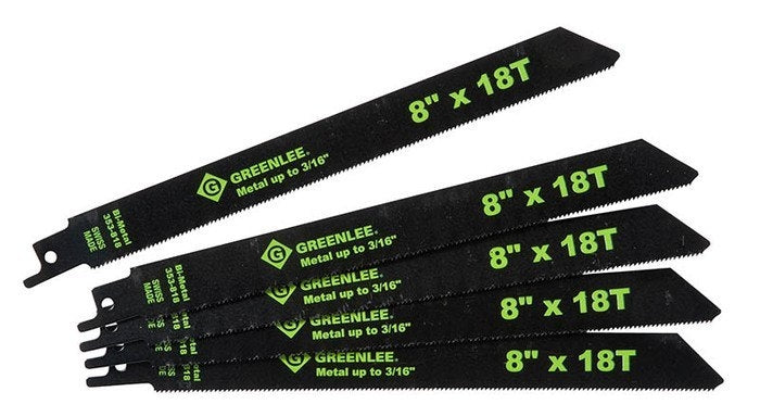 Greenlee Blade Pkg,Recip-8.00 X 18 - GRE-353-818 | GarageAndFab.com