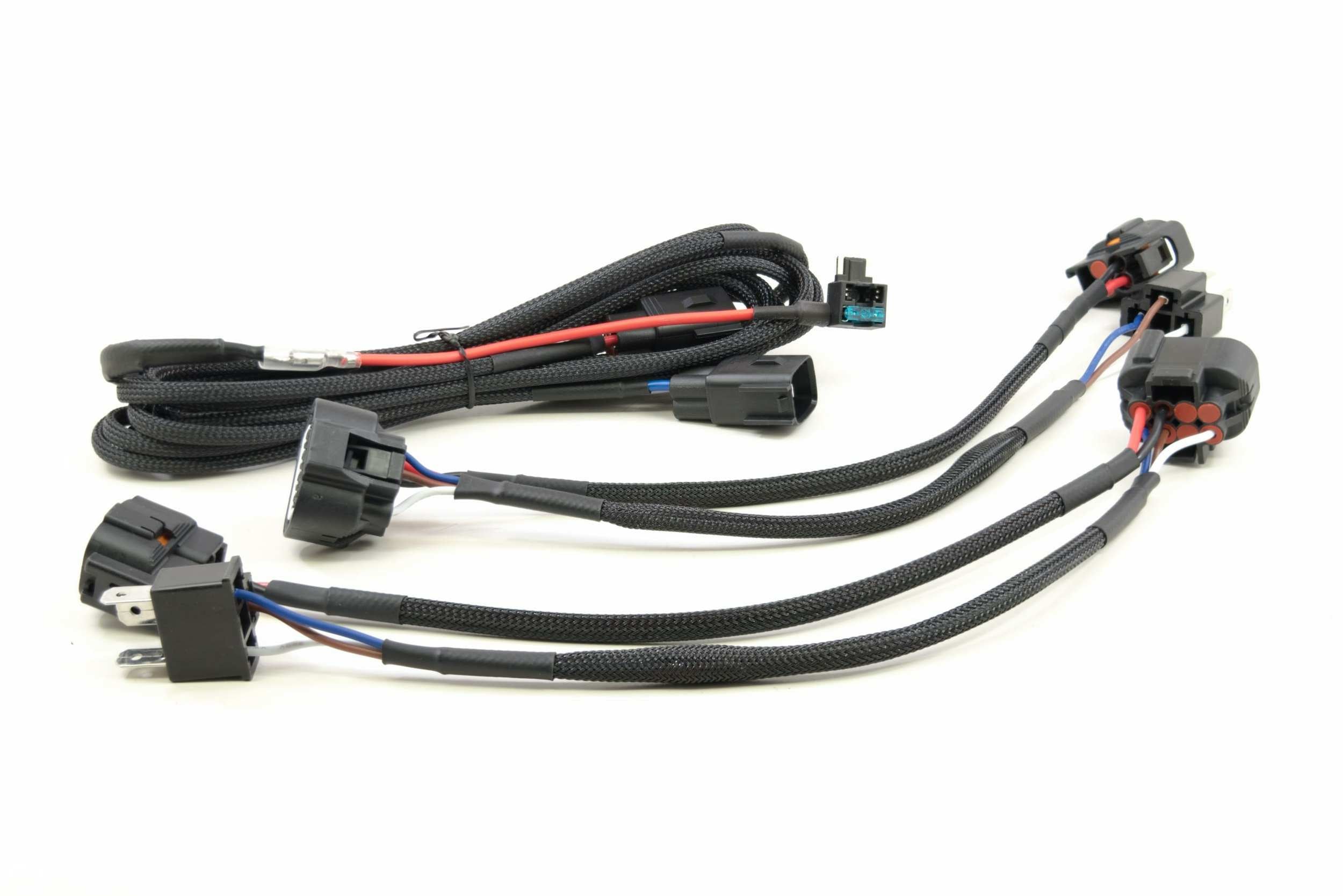 Conversion Harness for Halogen Tundra with Amber Bulb DRL (Convert to OEM LED Headlights) H126-LED | GarageAndFab.com