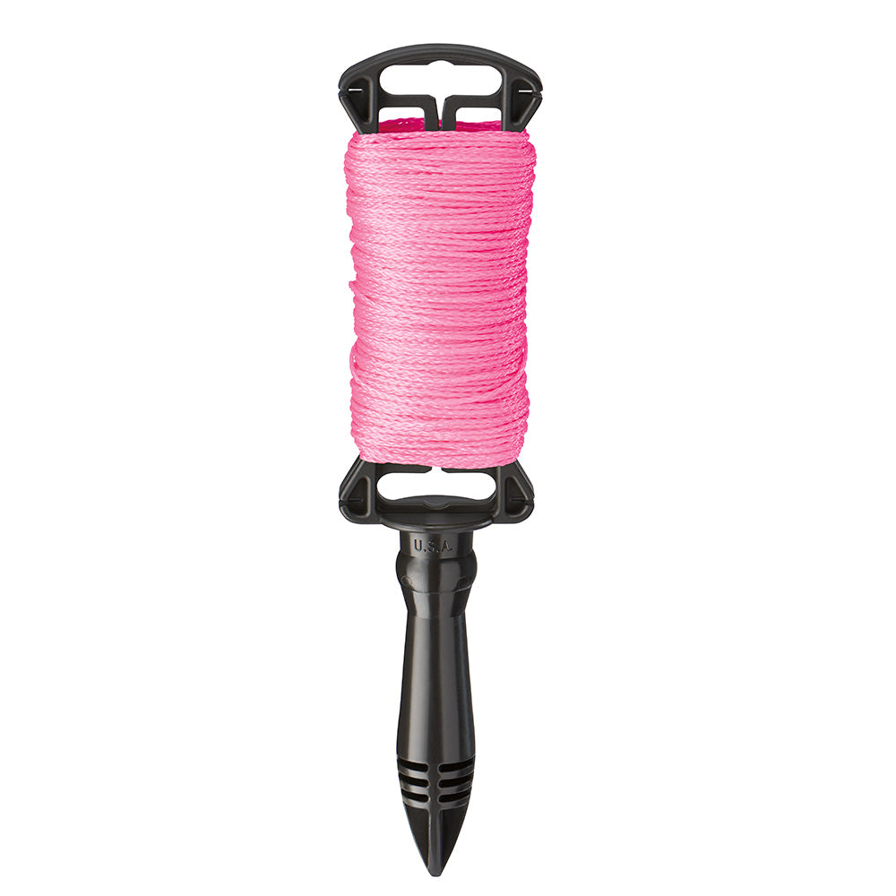 Milwaukee Electric 250' Pink Braided Line W/Reel - MLW-39-250P | GarageAndFab.com