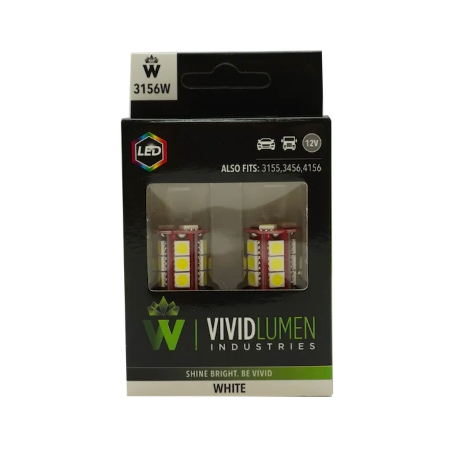 Vivid 3156W-SMD Long Lasting Led Bulbs 3156 White Pair | GarageAndFab.com