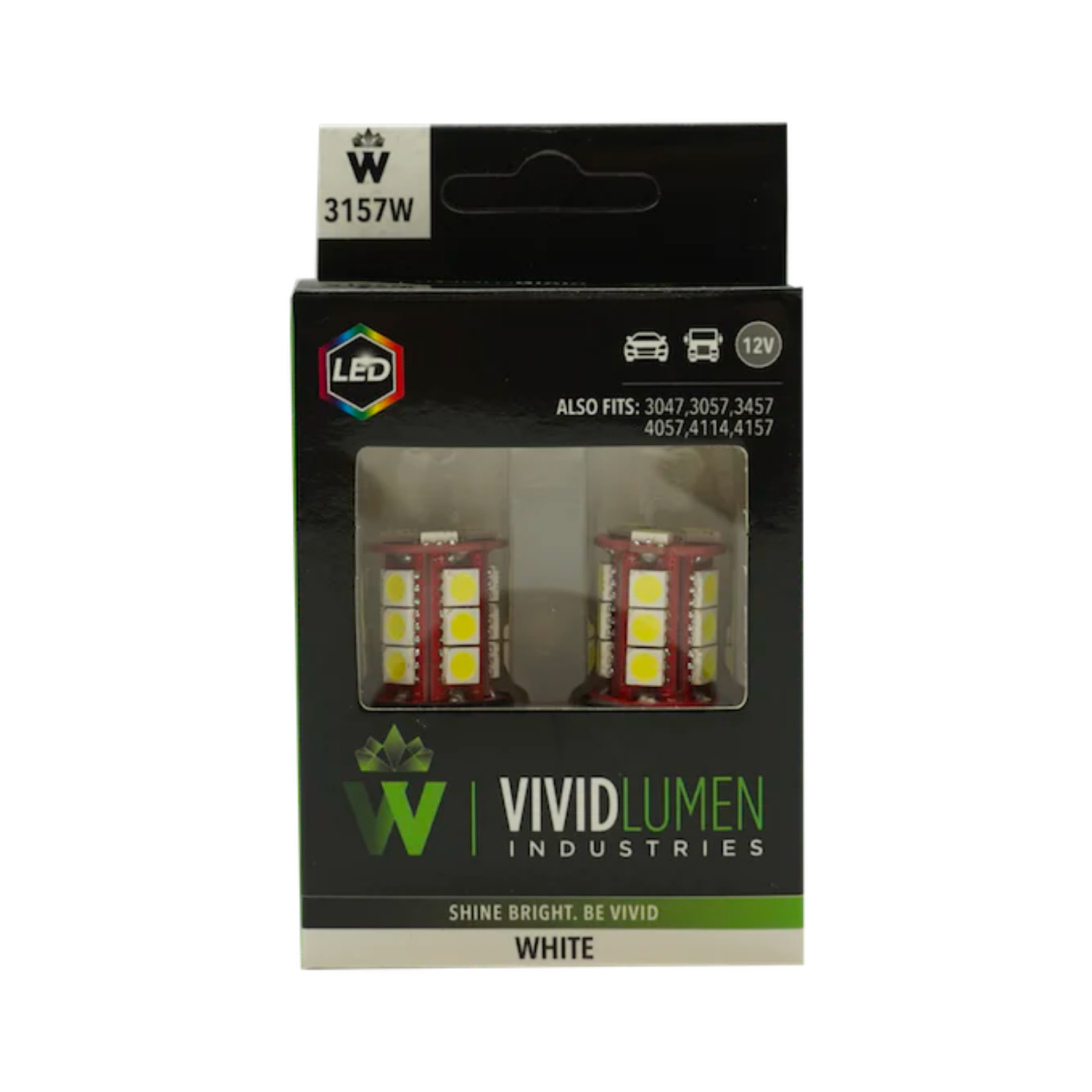 Vivid 3157W-SMD Long Lasting Led Bulbs 3157 White Pair | GarageAndFab.com