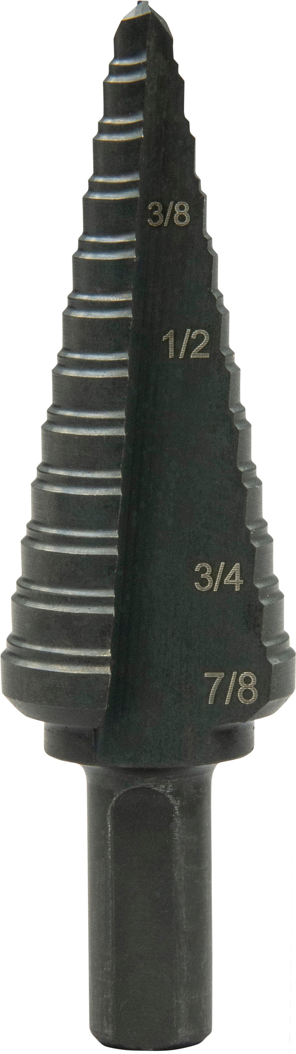 Greenlee 3/16" To 7/8" Step Bit (#4), 12 Steps - GRE-GSB04 | GarageAndFab.com