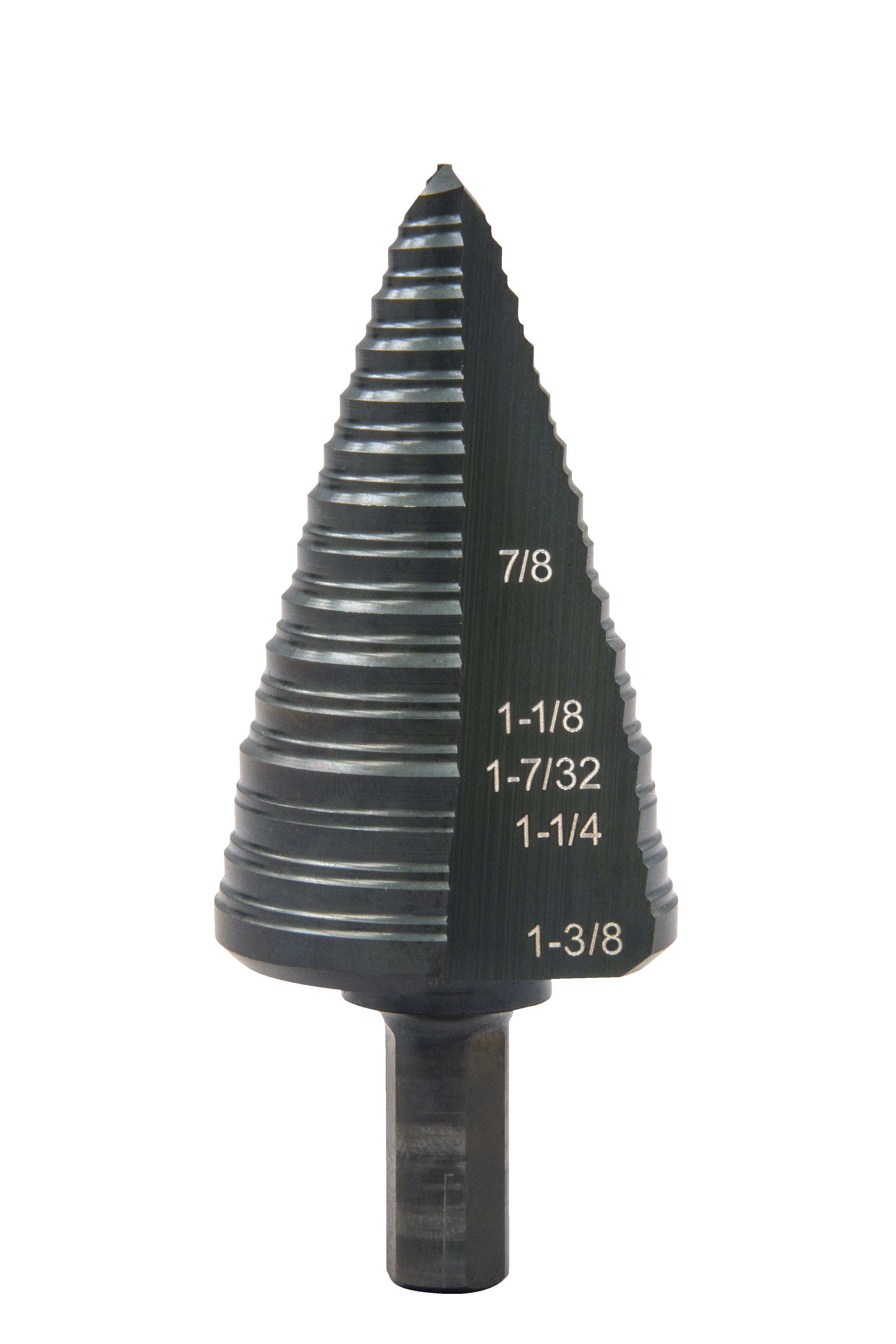 Greenlee 3/16" To 1-3/8" Step Bit (#12), 4 Steps - GRE-GSB12 | GarageAndFab.com