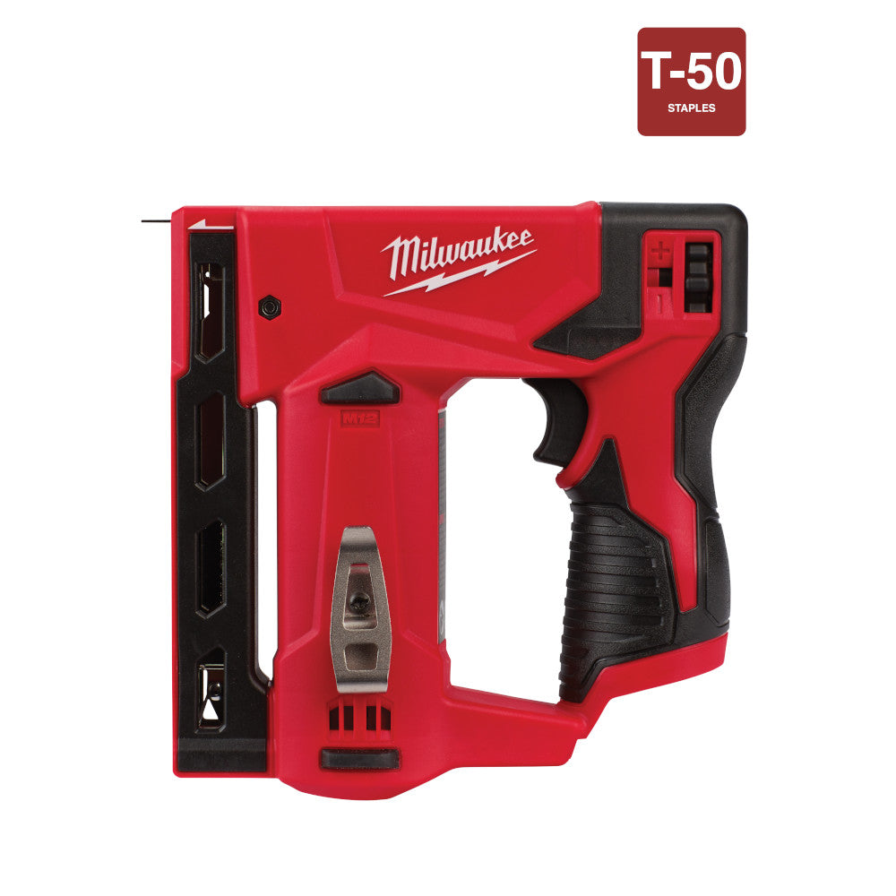 Milwaukee Electric M12 T50 Stapler Bare - MLW-2447-20 | GarageAndFab.com