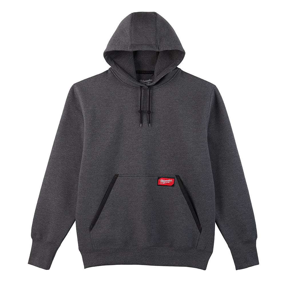 Milwaukee Electric Hd Pullover Hoodie - Gray 2X - MLW-350G-2X | GarageAndFab.com