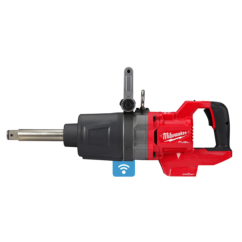 Milwaukee Electric M18 Fuel 1" Drive D-Handle Extension Ended Anvil High Torque Impact Wrench W/ One-Key (Bare Tool), 20 0 Ft-Lb Loosening /1900 Ft-Lb Fastening - MLW-2869-20 | GarageAndFab.com