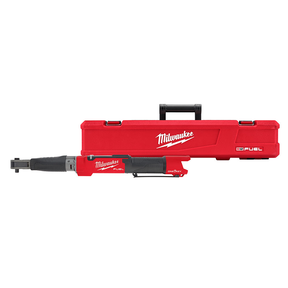 Milwaukee Electric M12 Fuel 3/8" Digital Torque Wrench With One-Key (Bare Tool), 10-100 Ft-Lbs, 0-100 Rpm - MLW-2465-20 | GarageAndFab.com