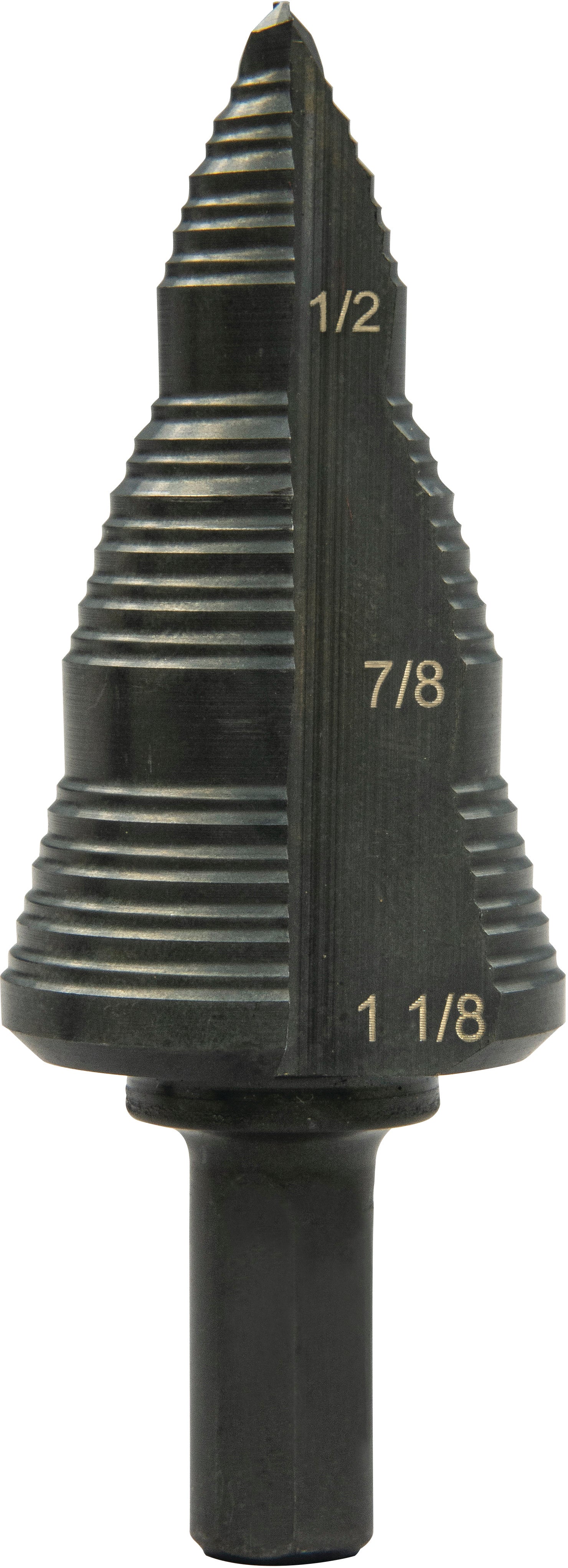 Greenlee 3/16" To 1-1/8" Step Bit (#9), 4 Steps - GRE-GSB09 | GarageAndFab.com