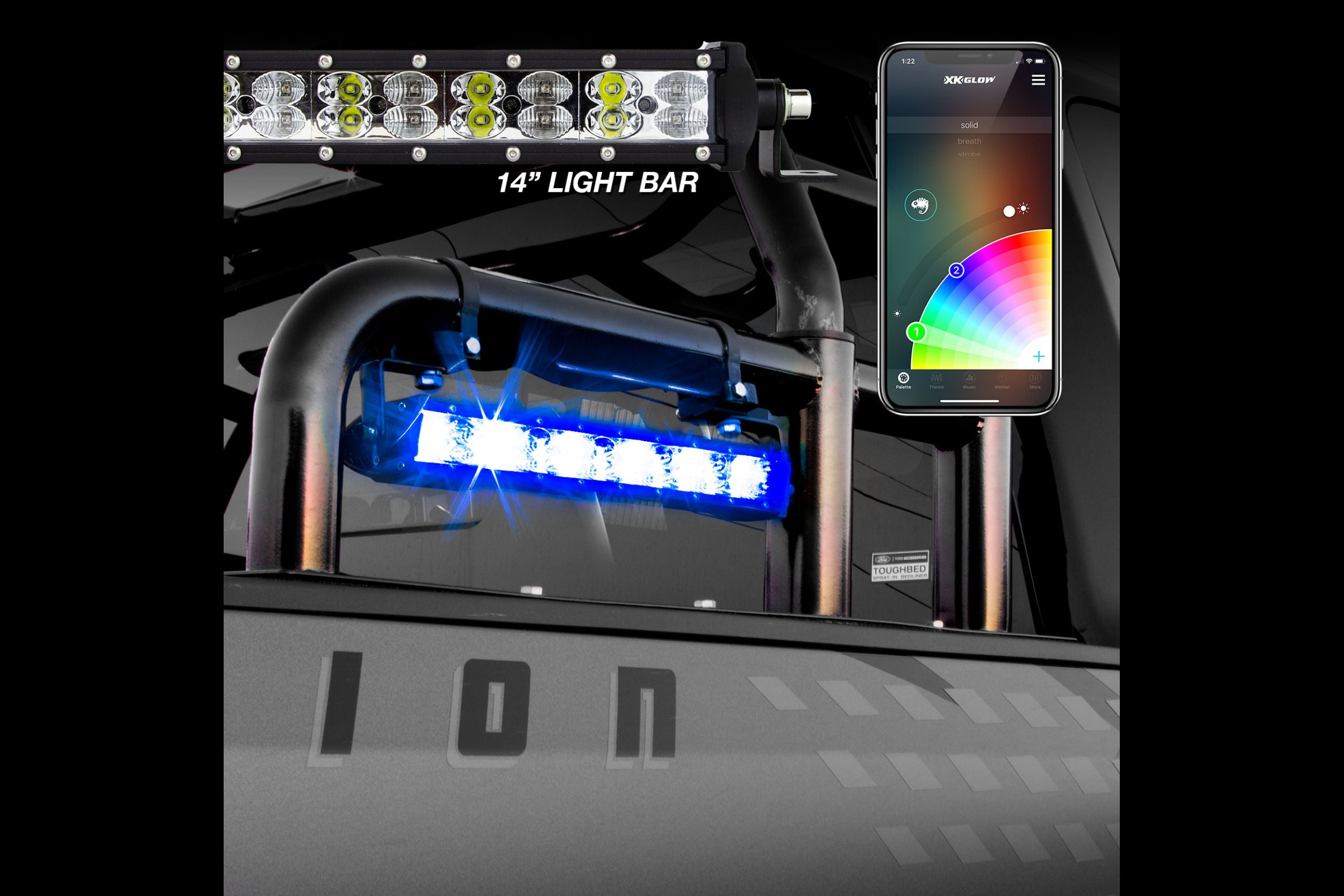 XK Glow XK-BAR-14 | GarageAndFab.com