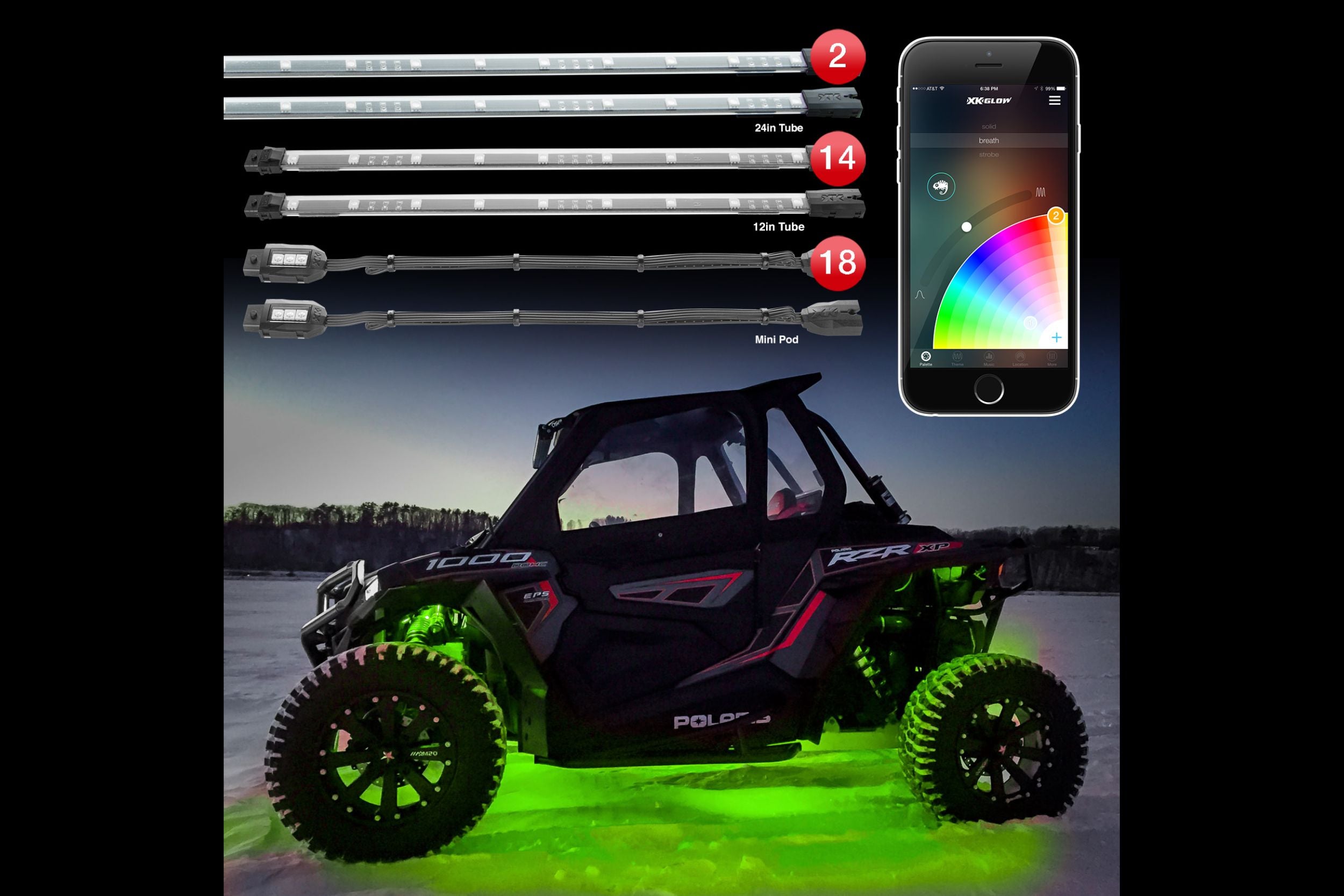 XK Glow XK-UTV-STA | GarageAndFab.com