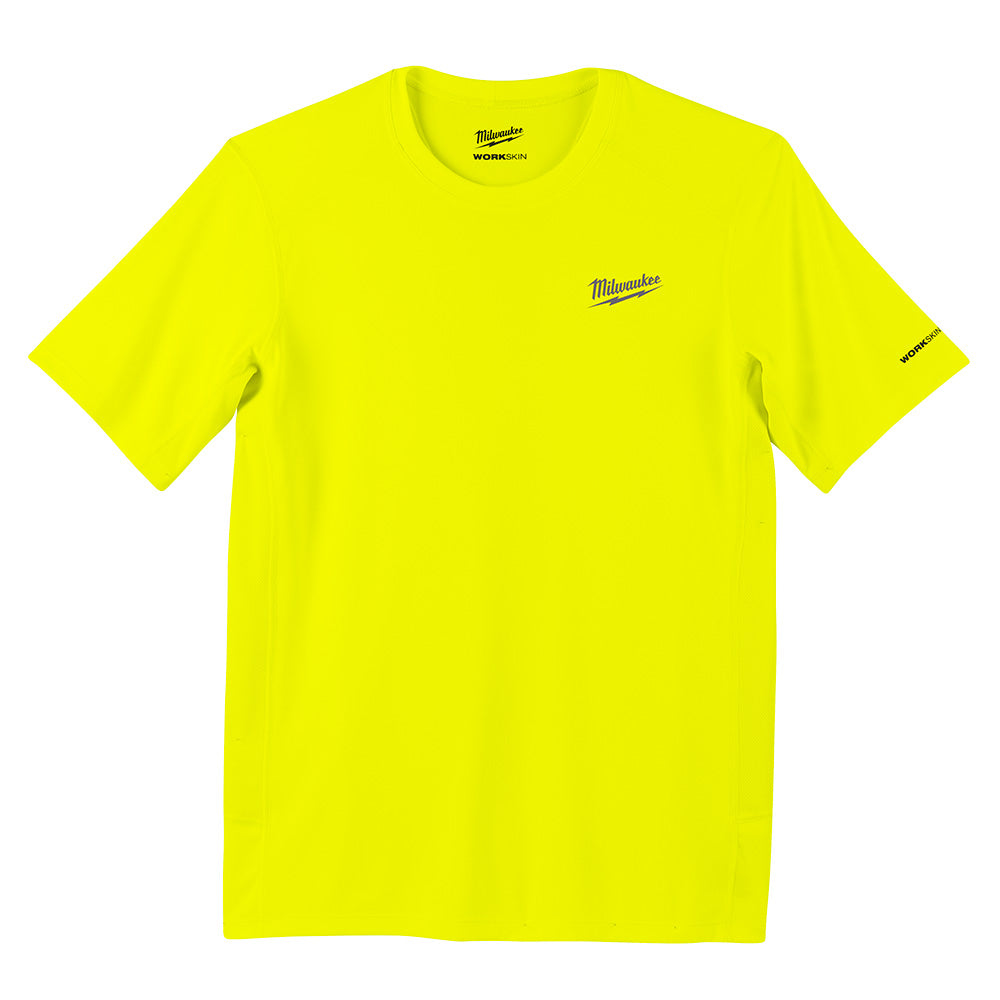 Milwaukee Electric Workskin Light Ss Shirt - Hi Vis 2X - MLW-414HV-2X | GarageAndFab.com