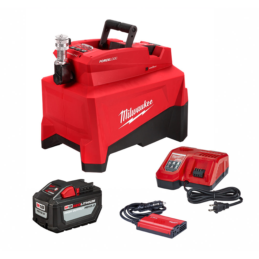 Milwaukee Electric M18 Force Logic Remote Hydraulic Pump - 2774-21Hd - MLW-2774-21HD | GarageAndFab.com