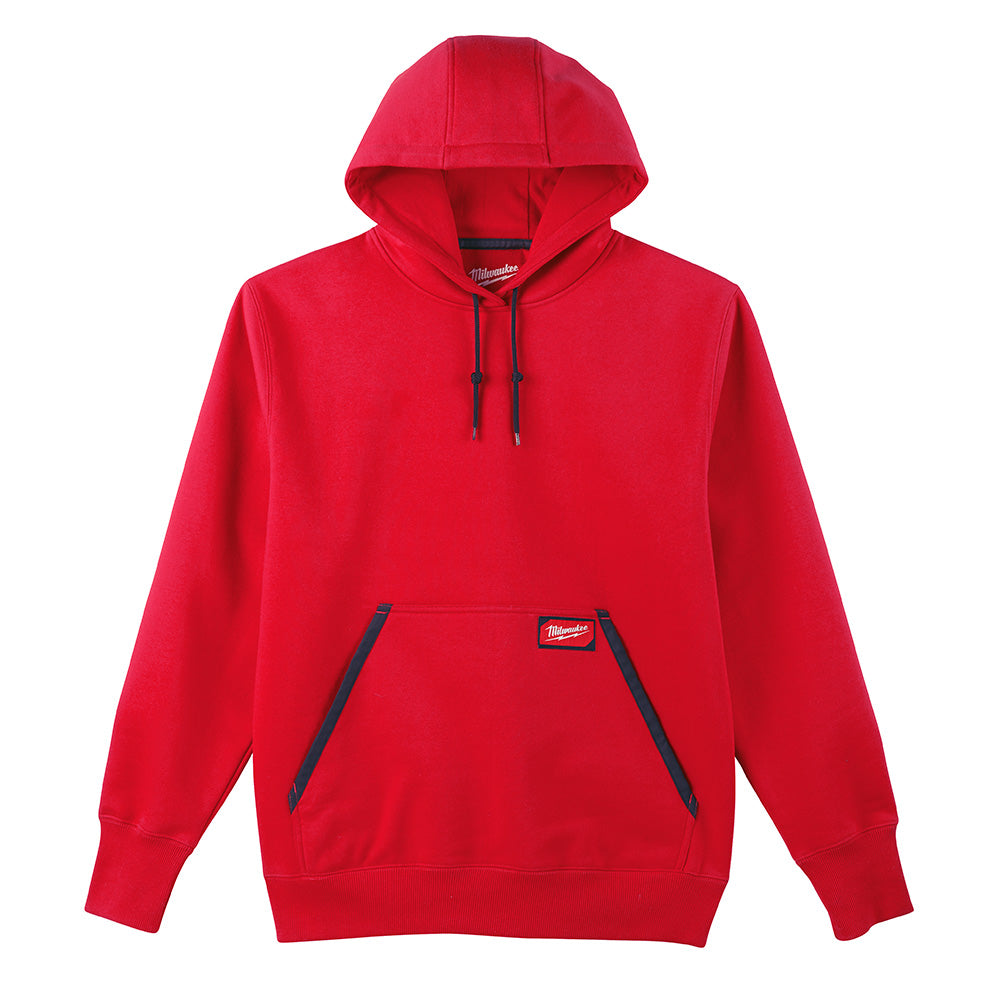 Milwaukee Electric Hd Pullover Hoodie - Red 2X - MLW-350R-2X | GarageAndFab.com