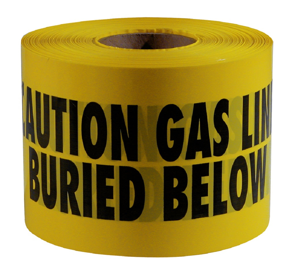 Milwaukee Electric 6X1000 Yellow Gas Line 4Mil Tape 1Rl - MLW-22-214 | GarageAndFab.com