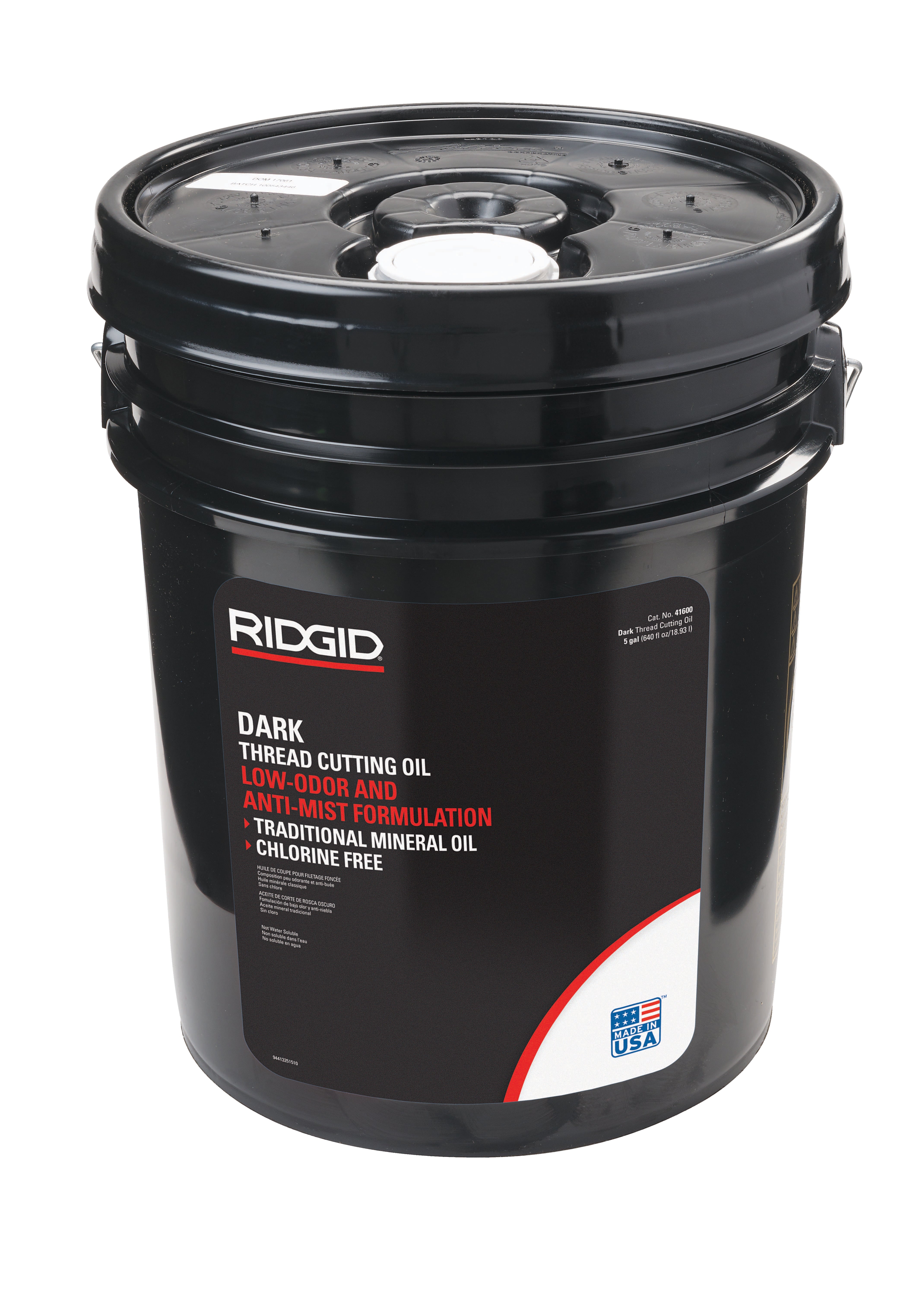 Ridgid Oil, 5 Gal Dark Threading - RGD-41600 | GarageAndFab.com