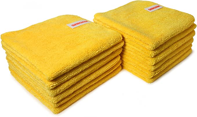 Mothers Polishes Pro. Grade Premium Gold Microfiber Towel (12 pk) - 90-90004 | GarageAndFab.com