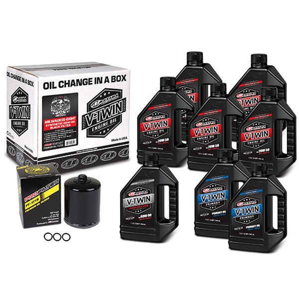 Maxima Racing Oils V-Twin Oil Full Change Kit (90-129018Pb) | GarageAndFab.com