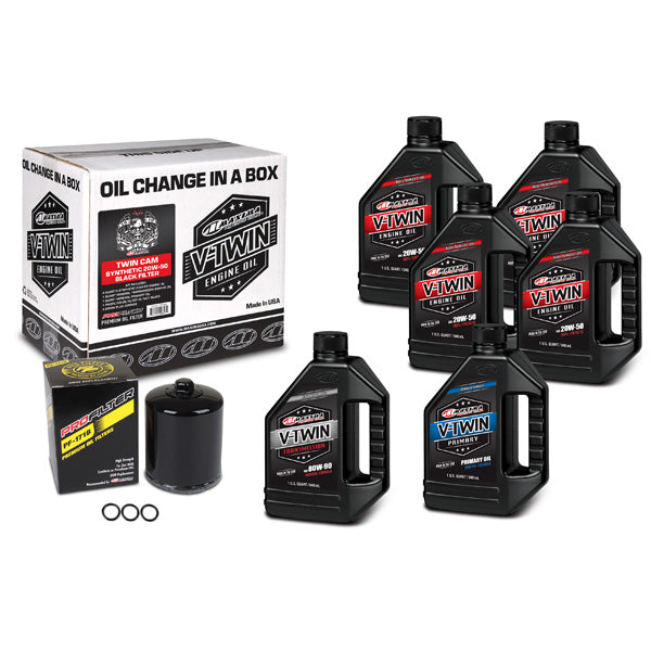 Maxima Racing Oils V-Twin Oil Full Change Kit (90-119016Pb) | GarageAndFab.com