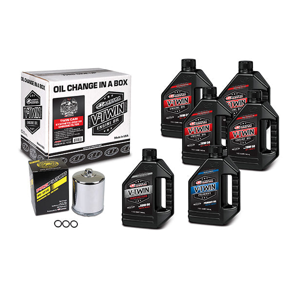 Maxima Racing Oils V-Twin Oil Full Change Kit (90-119016Pc) | GarageAndFab.com