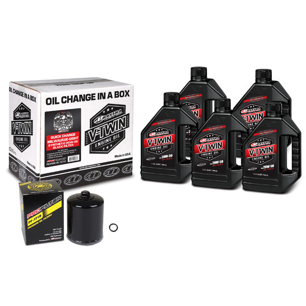 Maxima Racing Oils V-Twin Oil Quick Change Kit (90-129015Pb) | GarageAndFab.com