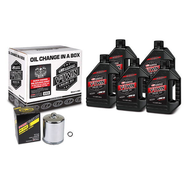 Maxima Racing Oils V-Twin Oil Quick Change Kit (90-129015Pc) | GarageAndFab.com