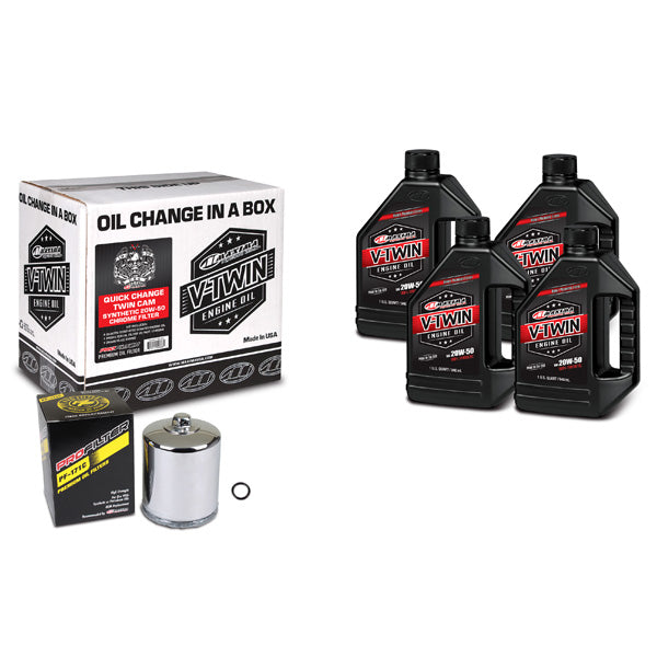 Maxima Racing Oils V-Twin Oil Quick Change Kit (90-119014Pc) | GarageAndFab.com