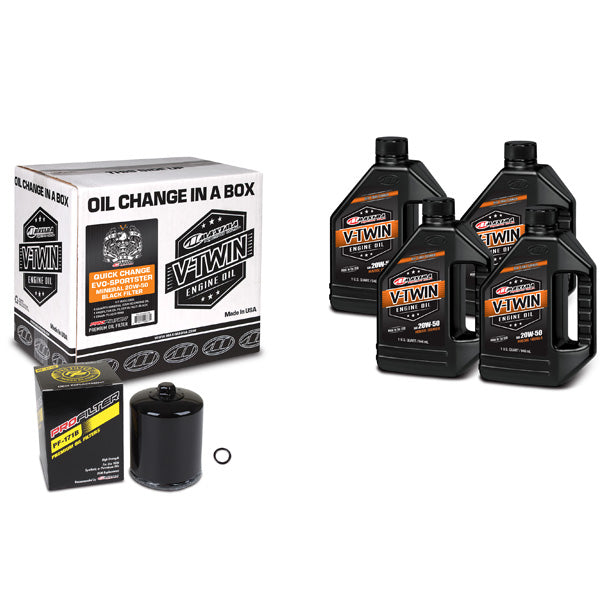 Maxima Racing Oils V-Twin Oil Quick Change Kit (90-069014Pb) | GarageAndFab.com