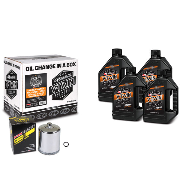 Maxima Racing Oils V-Twin Oil Quick Change Kit (90-069014Pc) | GarageAndFab.com