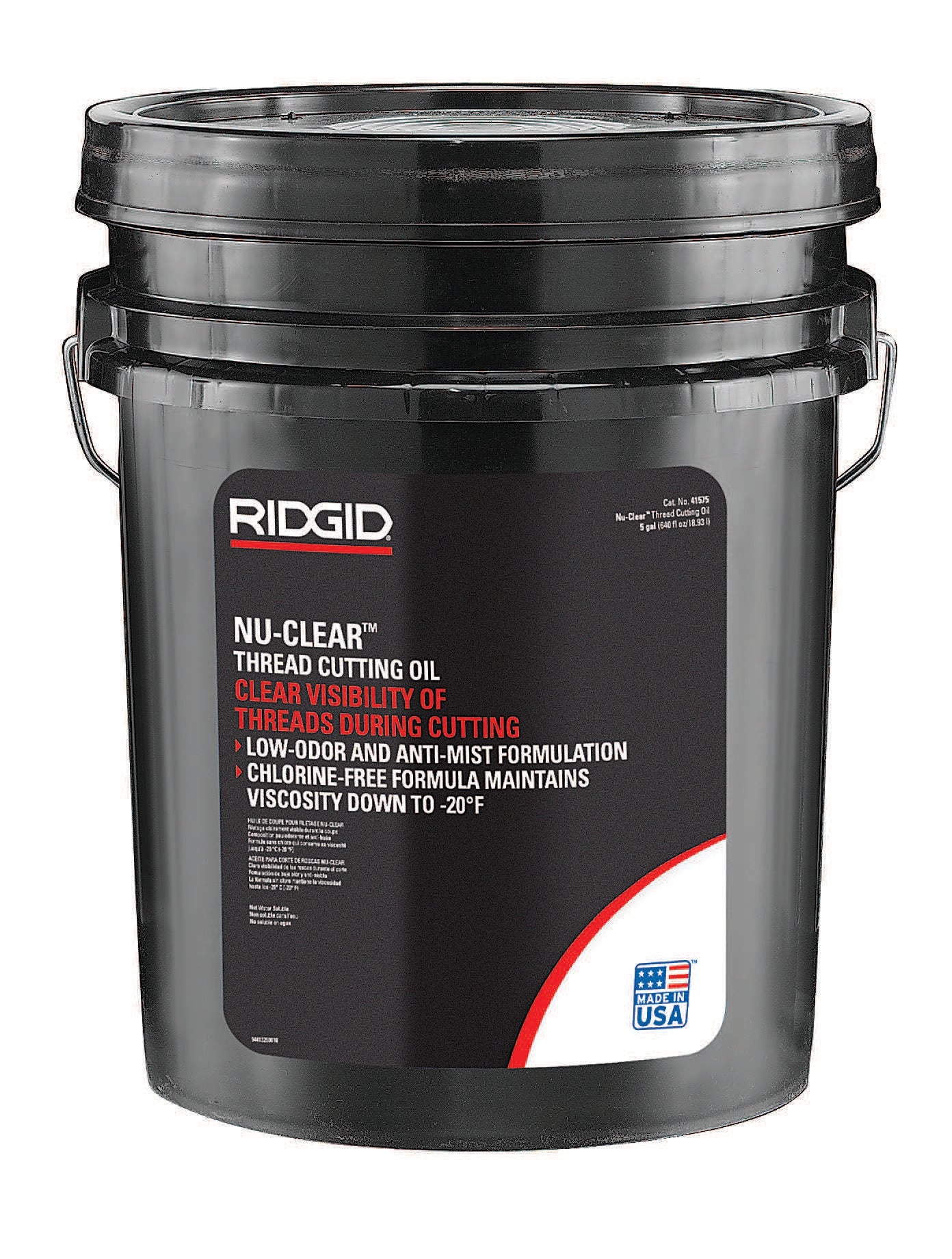 Ridgid Oil, 5 Gal Nu-Clear Thrdng - RGD-41575 | GarageAndFab.com