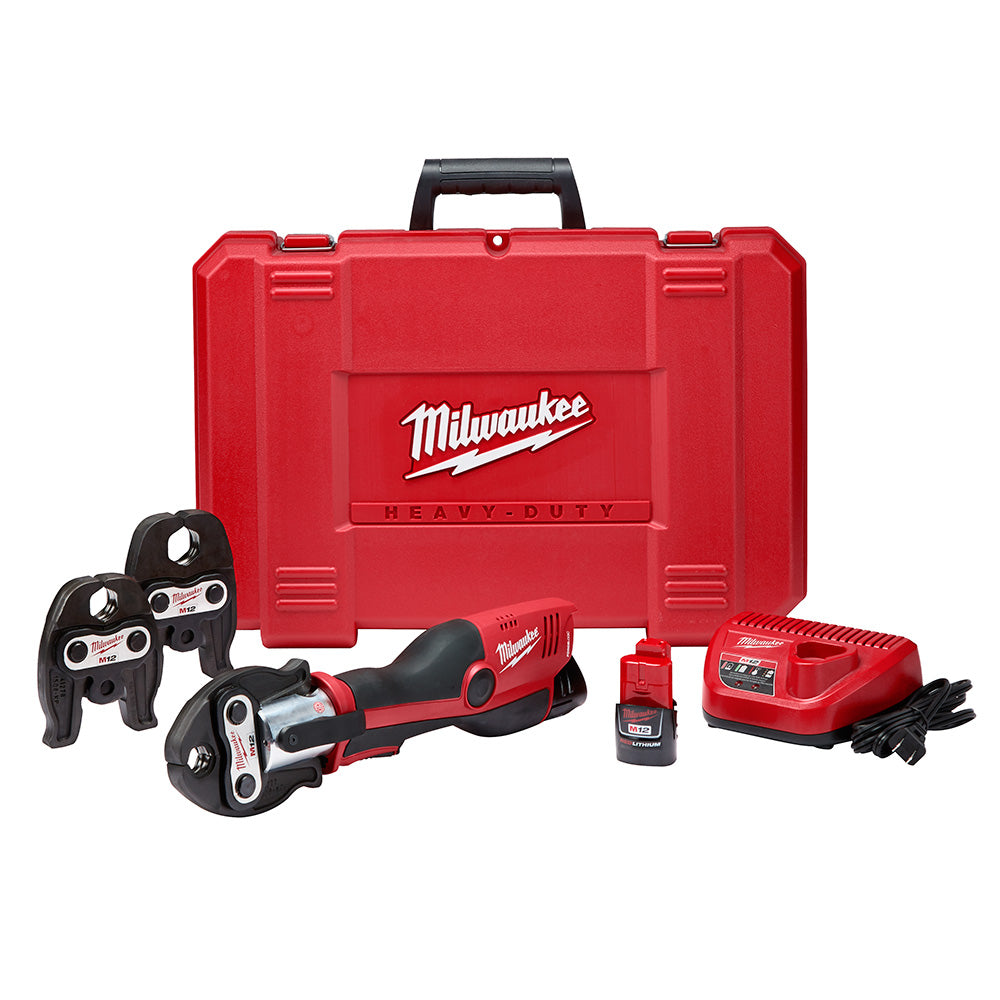 Milwaukee Electric M12 Press Tool Kit - MLW-2473-22 | GarageAndFab.com