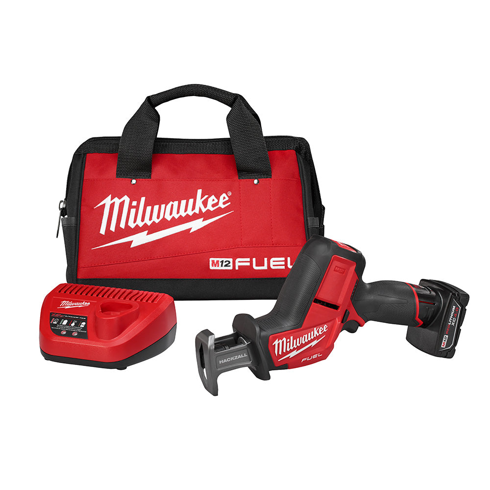 Milwaukee Electric M12 Fuel Hackzall 1 Bat Kit - MLW-2520-21XC | GarageAndFab.com