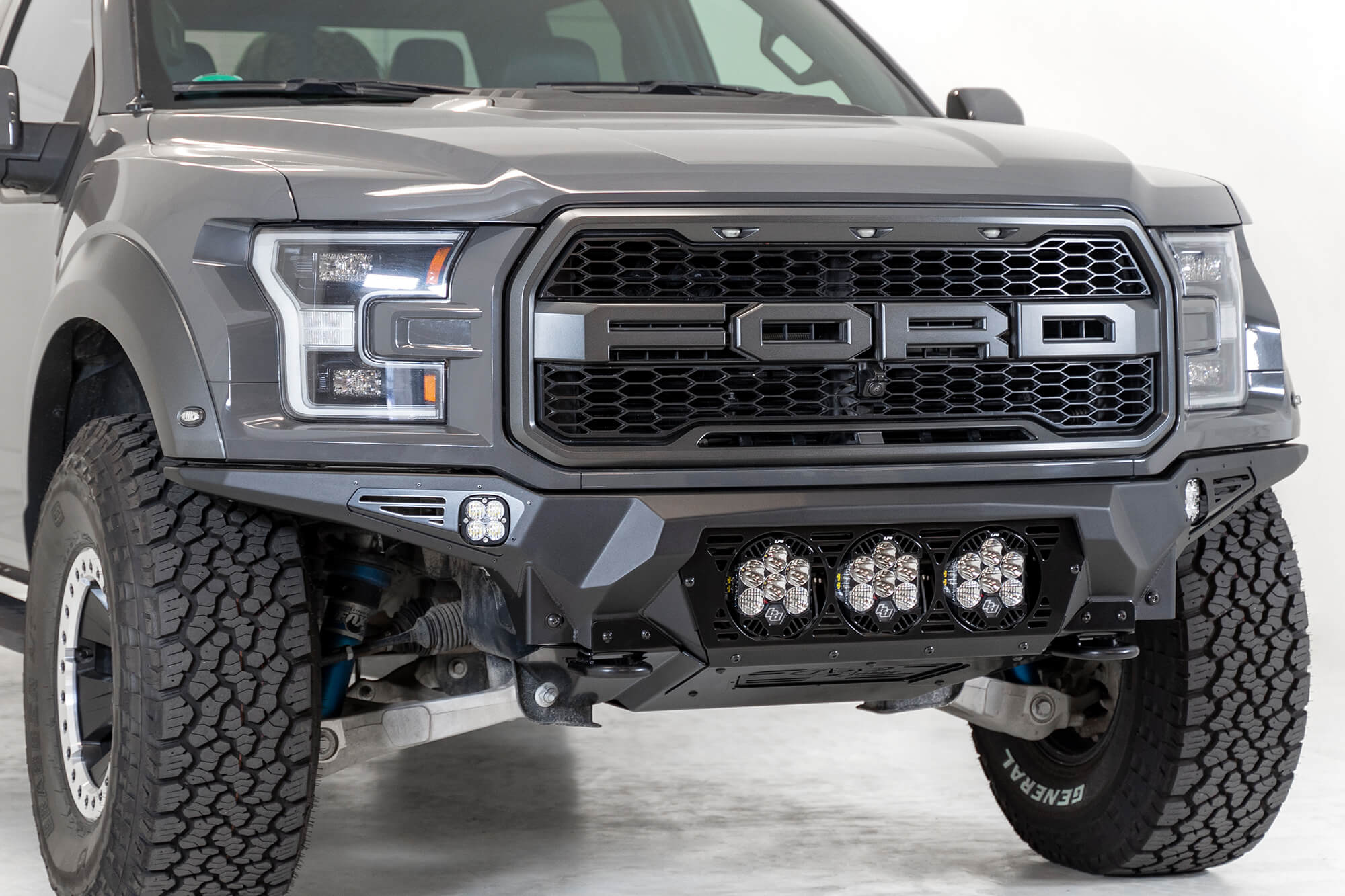 ADD Offroad 2017-2020 Ford Raptor Bomber Front Bumper (Baja Designs) F110014100103 | GarageAndFab.com