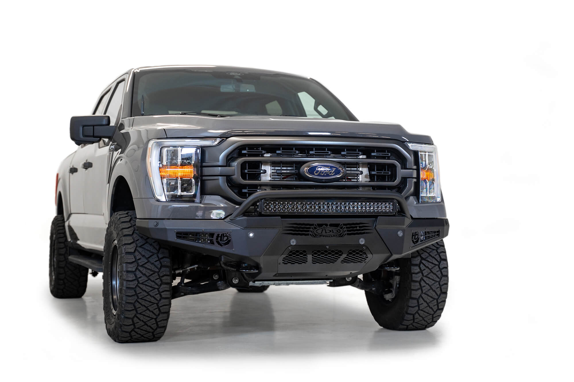 ADD Offroad 2021 Ford F-150 Honeybadger Front Bumper F190111040103 | GarageAndFab.com