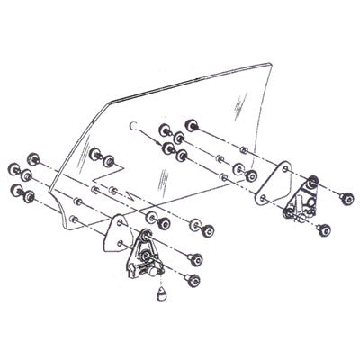 Goodmark Industries DOOR GLASS HARDWARE - GMK4020435681S | GarageAndFab.com