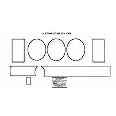 Goodmark Industries DASH TRIM PARTS - GMK4332523691AS | GarageAndFab.com